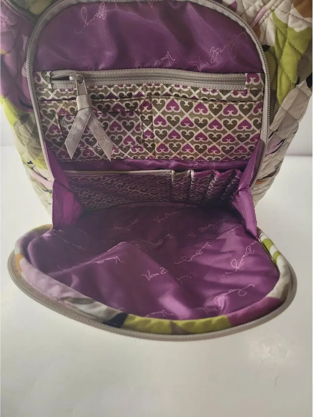 Nice Like New Vera Bradley Backpack With Padded Laptop Sleeve